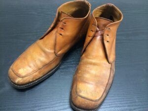 【靴修理】ポールスミスのブーツ色褪せ補修