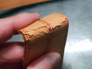 持ち手の革の状態