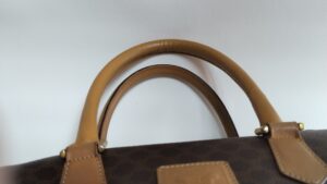 補修後のセリーヌバッグの持ち手