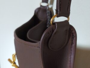 補修後のエルメスのバッグ ヴェスパのヘリ巻き
