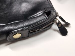 補修後のバッグ端面