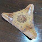 修理前のハンティングチェア座面