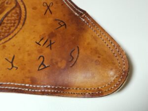 チェア座面の再縫製部分