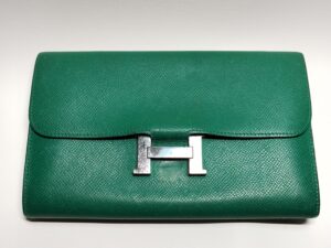 【エルメス財布修理】色落ち、傷、ヨレ、メッキ剥げなど、気になる箇所を綺麗に！