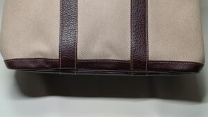 修理後のエルメスガーデンパーティ角部分