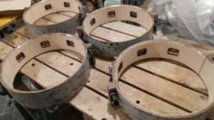 修理後の治具４つ