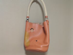 修理前のエルメスのハンドバッグ マンジョワール